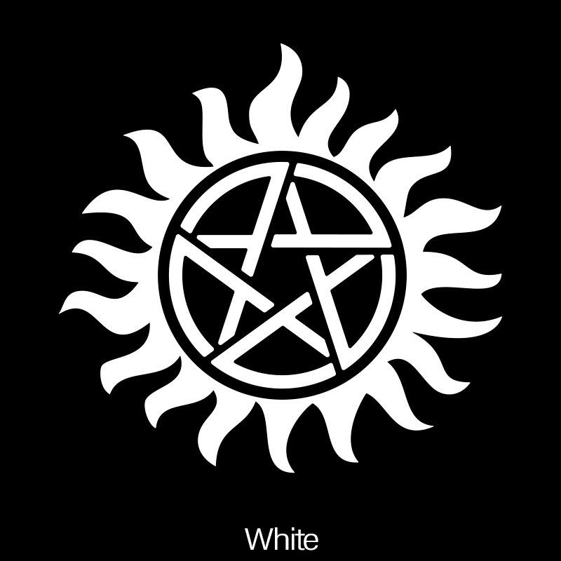 Pentagram Creative Car Stickers Supernatural Reflective Vinyl Decals