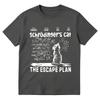 Schrodingers Cat The Escape Plan Tshirt Physics Quantum Mechanics Print Short Sleeved T Shirt Unisex Women Cotton Casual Tshirts