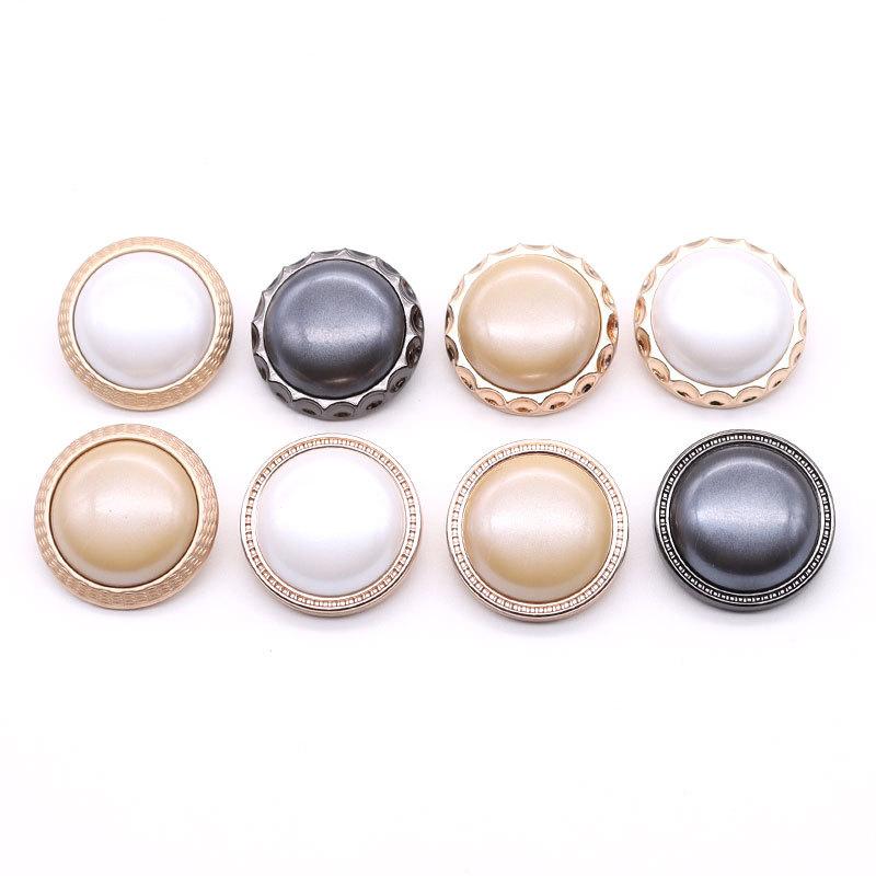 Runde Metallmantelknöpfe, Kleidung Jacke Pullover Perlenknöpfe, Vielseitiges Herren- und Damenzubehör
