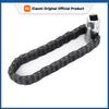44/52 Section Double Chain Automotive Tools Universal Chain Oil Filter Wrench Double Chain, Made of High-Quality Materials, Blac