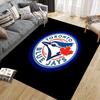 Tappeto Quadrato a Fantasia Flanella Toronto Blue Jays, Tappeto da Area, Tappeto per Soggiorno Camera da Letto Divano Sala Giochi Decorazione, Tappetino Antiscivolo