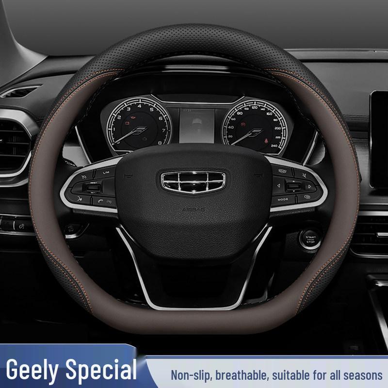 Steering Wheel Cover for Geely: Xingyue L, Dihao GS, Haoyue L, Boyue, Binrui, Vision X6, Binyue, Xingrui.