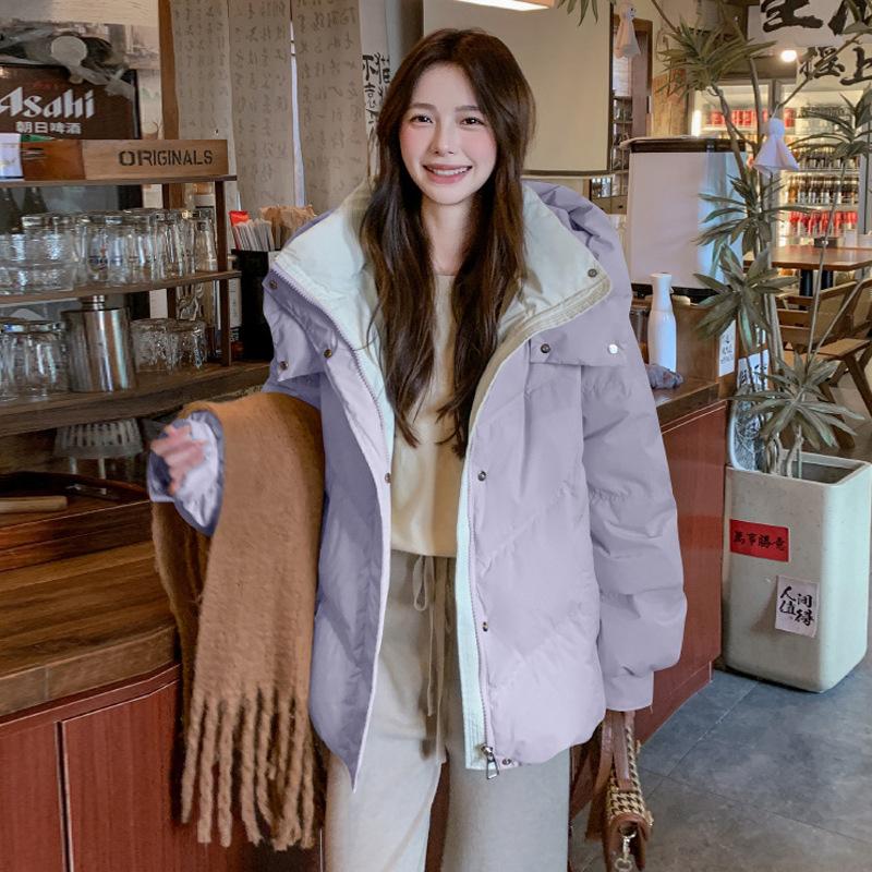 Foreign style light down jacket women's winter 2024 new design sense niche small warm jacket women's cotton jacket