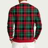 Men's Round Neck Long Sleeve Ribbed Knit Pullover