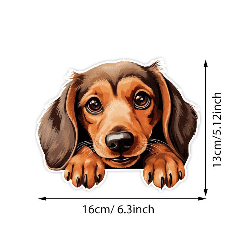 

Car Sticker Dachshund Pet Dog Waterproof Vinyl Decal on Bumper Rear Window Laptop Self-adhesive Decal For Car Accessories TM13 C-15cm Longest Side