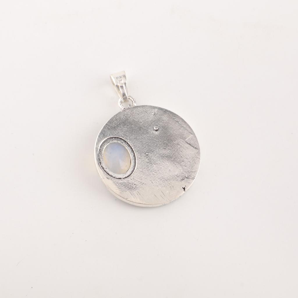 Milky Opal Gemstone 925 Sterling Silver Jewelry Pendant 1.29'' Gift For Friend CP-39-21