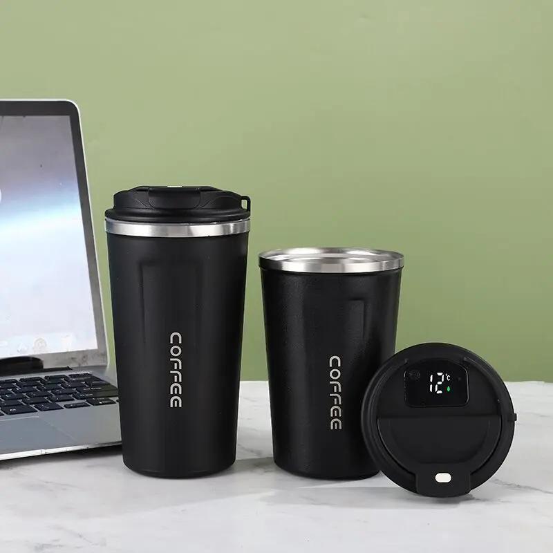 

380ML/510ML Vacuum Flasks Travel Coffee Mug Stainless Steel Thermal Mug Leakproof Tea Coffee Cup Car Portable Insulated Bottles 380ml