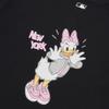 New MLB X Disney Collaboration T Shirts Unisex Black 3ATSD0114-50BKS