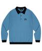 Maha Grid Lion Ls Knit Polo Blue(Mg2Dsmk690A)
