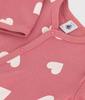 Footless Romper A0B9S 6 months 67cm [Petit Bateau] Pink/Off-White