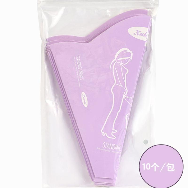 10 ks Ženský pisoárový trychtýř Pro těhotné Jednorázové zařízení pro ženské močení Cestování Kempování Venkovní Přenosný Stojící Čůrání Papírový kelímek