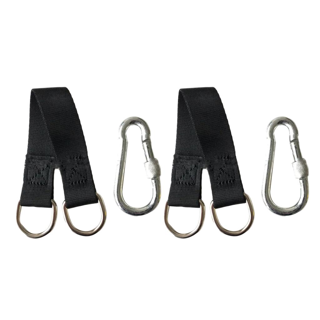 Robuste Schlosskarabiner Schwinggurte Schnell & Einfach zum Aufhängen von Hängematten Baumschaukel Aufhänggurte Outdoor Schaukelgurte