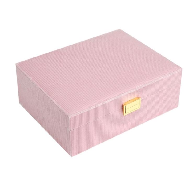 Spacious Organizers with Protective Dividers Spacious Plush Jewelry Case Display Stand for Rings Earrings Bracelets