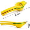 Manual Lemon Squeezer - Hand Juicer Fresh Citrus Juicer Aluminum Acid Orange Juicer Fruit Juicer Juicing Machine Hand Moving - Yellow