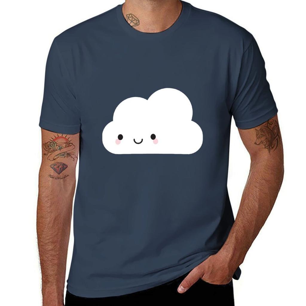 Happy Kawaii Cloud Tshirt T Shirt For Unisex 100 Percent Cotton Graphic T Shirts For Unisex Unisex T Shirt Graphic Tshirt