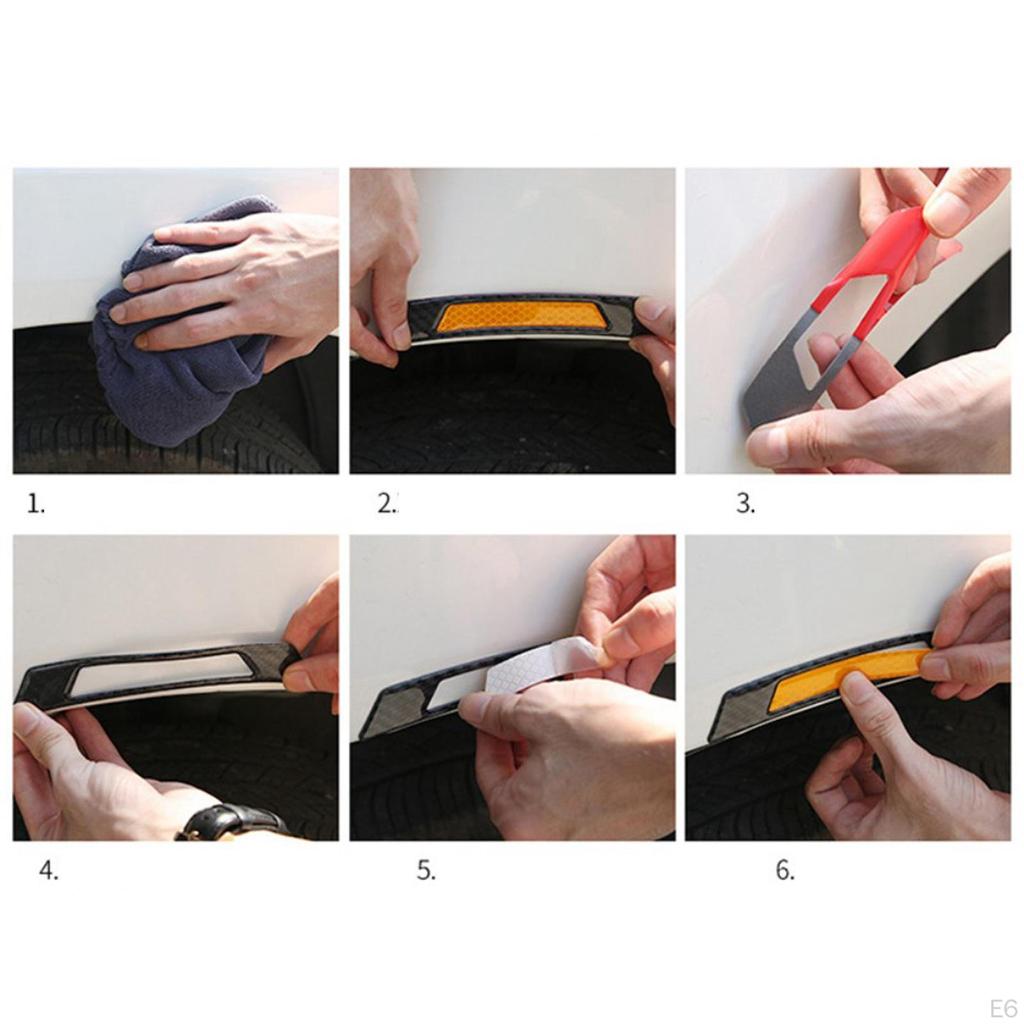 Decal Warning Tape Car Reflective Strips Door Sticker