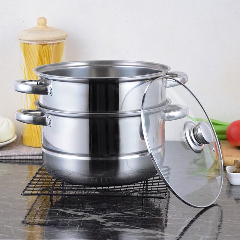 Bestde Acto 2-Layer 304 Stainless Steel Steamer Pot