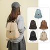 Schoolbag backpack women pu fabric texture commuting large capacity waterproof travel anti-theft backpack niche retro Baigou bag