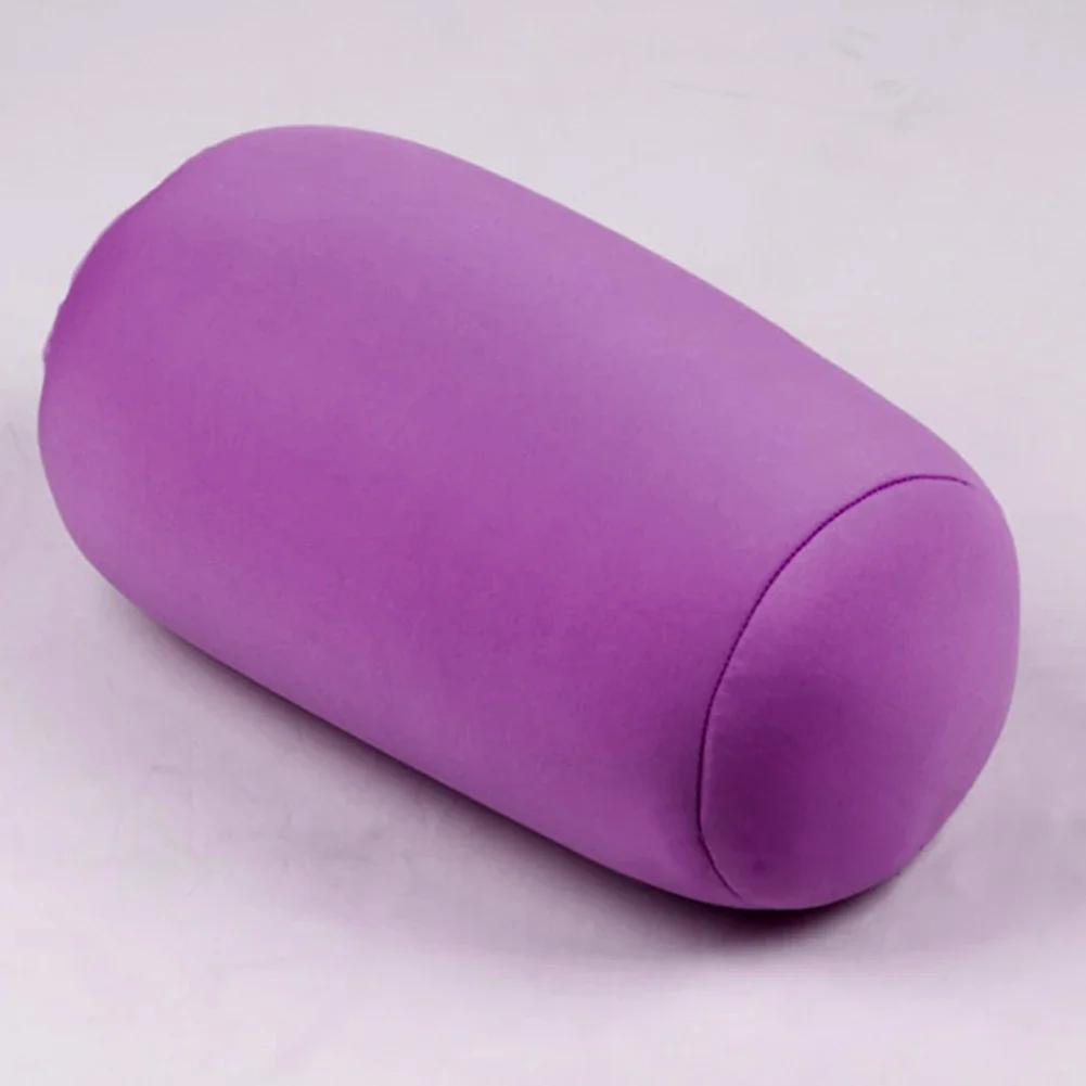 Super Soft Head PillowCase Micro Mini Microbead Back Cushion Pillow Roll Pillow Head Convenient Travel Pillow Bed Decoration