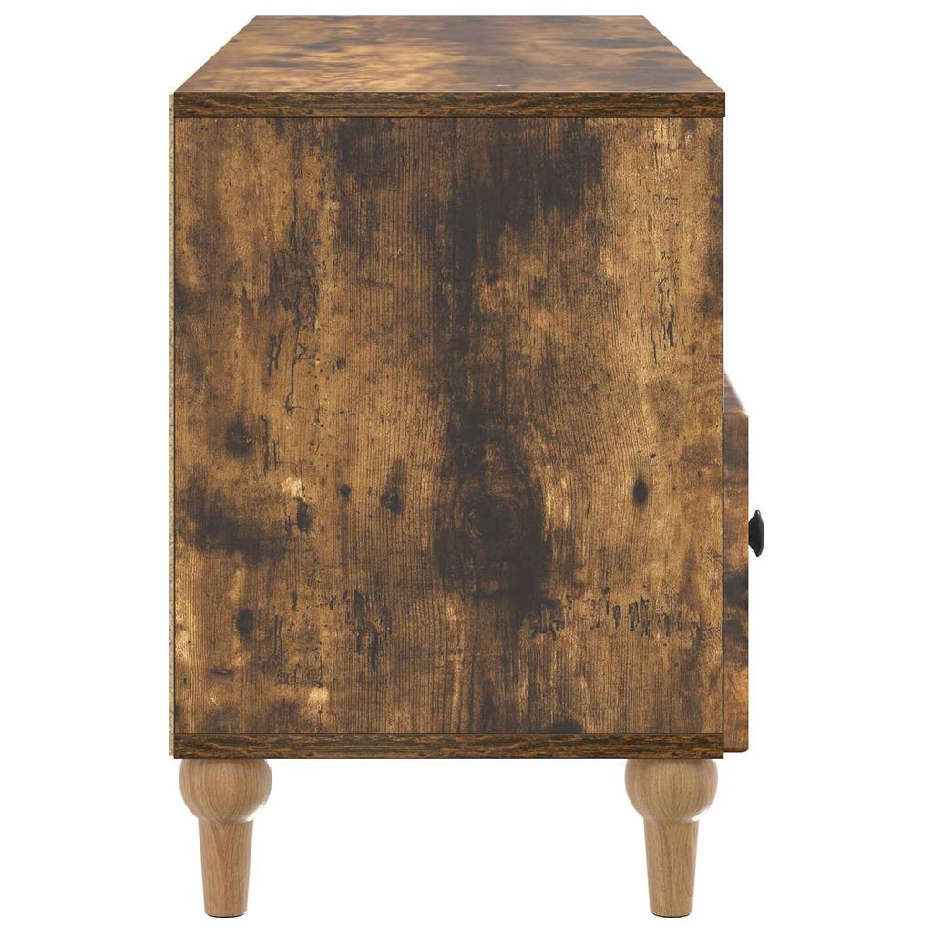 TV Stand Smoked Oak 102 x 34.5 x 50 cm Particleboard