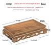 Solid Wood Display Base for Sculptures, Plants, or Ornaments
