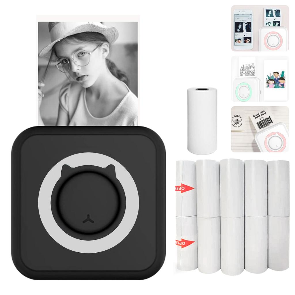 All-in-one Photo Printer Multifunction Portable Printer Wireless Instant Mini Printer Support BT