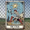 D-Dur Vintage Metallblechschild Bowie-Stil x Zoll für die Innendekoration