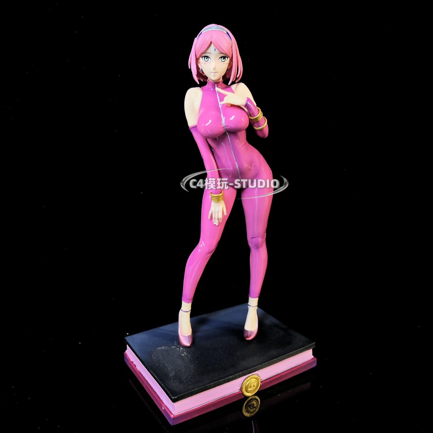 

Hot In Stock 30cm Figure Haruno Sakura Anime Figure Gel Coat Yj Model Pvc Action Toy Gk Statue Adult Girl Collection Doll Gift no box