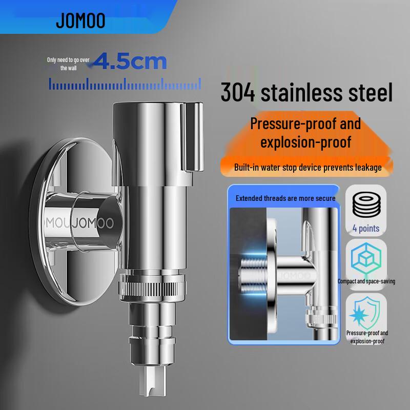 JOMOO Chrome Brass Single-Cold Faucet with Auto Shut-off