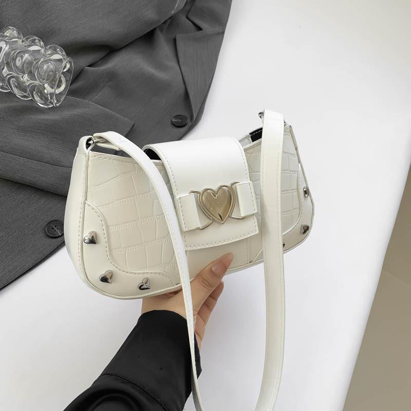 Chic Street Style Pu Material Women's Shoulder Bag 2024 Summer New Design With Magnetic Closure