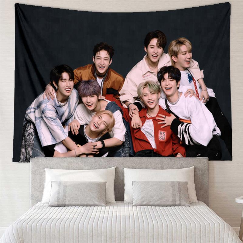 Kpop Stray Tapestry Hanging for Bedroom,Livingroom, Playroom,Decor Art Room Wall Tapestry Holiday and Birthday Gifts