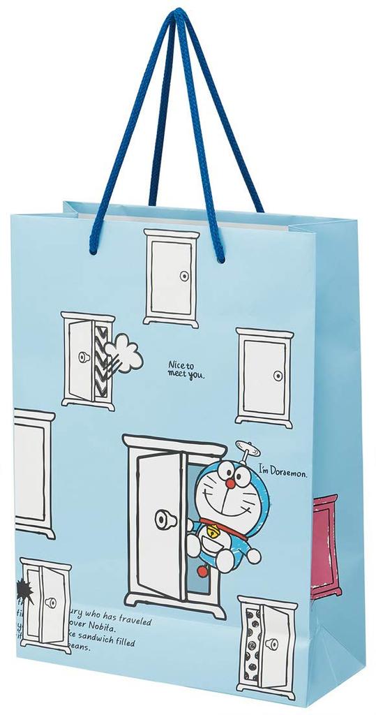 Skater Paper Tote with Sanrio PABG3 Bag, Large, Handle, "I'm Doraemon" Design,