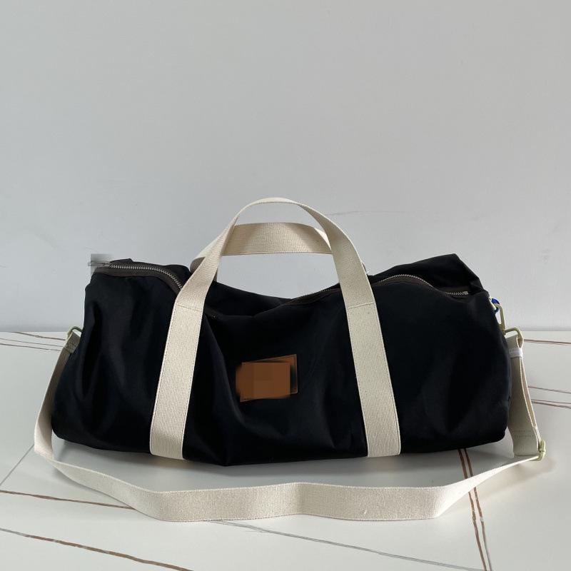 Little Kai Jiong Unisex Classic Black Large-Capacity Tote, Crossbody, Gym, and Shoulder Bag