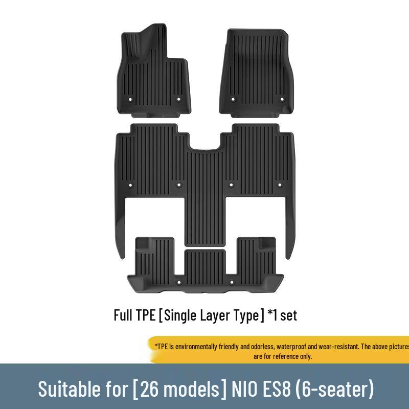 Nio ES8 (2023-2026) TPE Mats: Floor, Trunk Liner, & Seat Back Protector