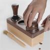 Coffee Tamper Holder Espresso Tamping Station Coffee Tools Rack Coffee Accessories Wood Materoal Gift for Coffee Lover