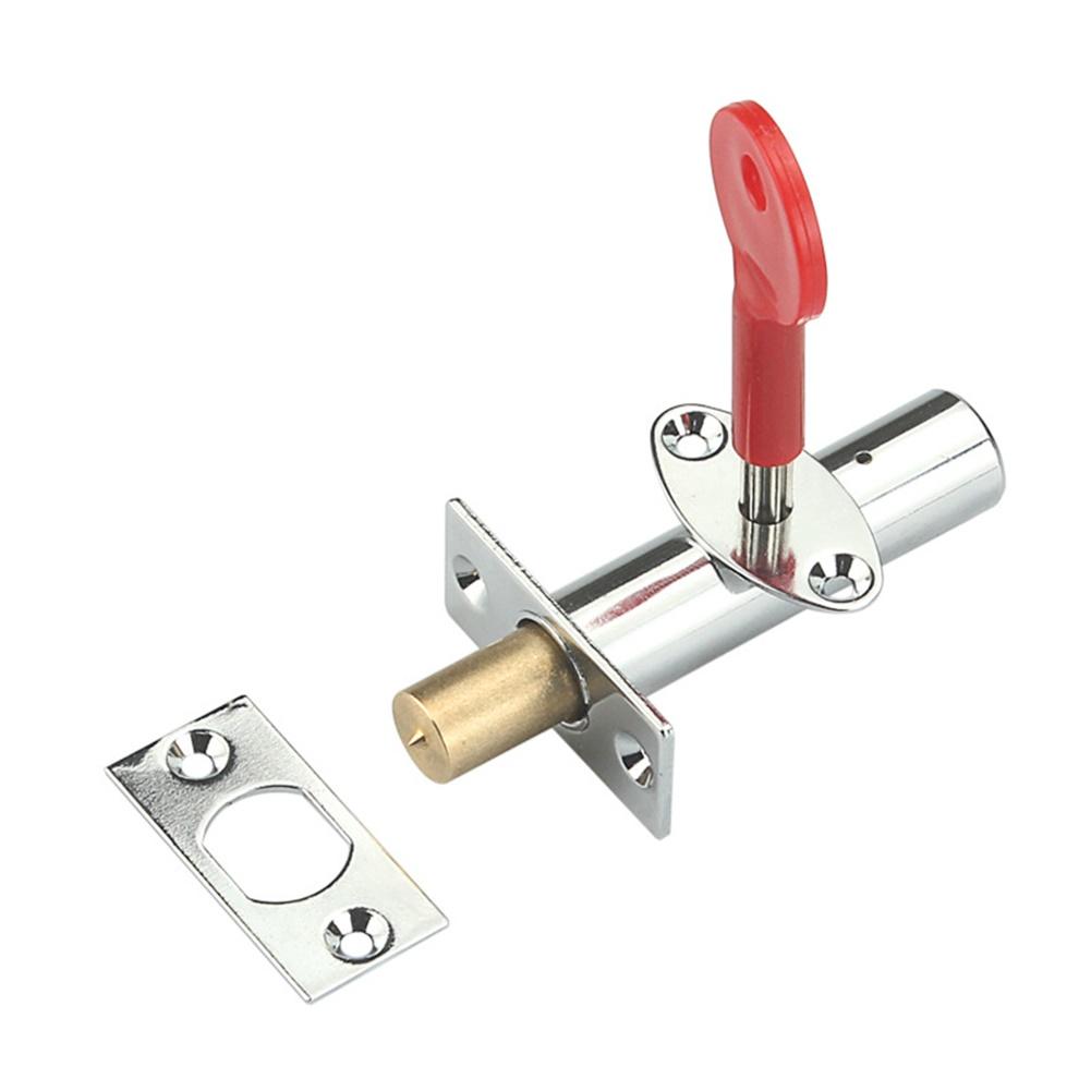 Internal Door Lock with Star Key 1 Piece Stainless Steel Anti-Theft Bolt Lock for Residential and Commercial Use