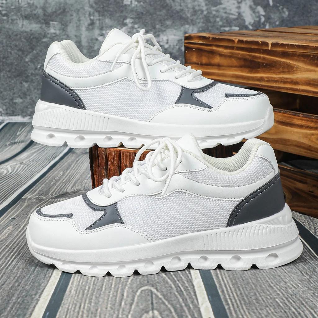 Unisex Mesh Running Shoes Lightweight Breathable Sports Sneakers Elastic Soft Sole Footwear for Walking Gym Fitness