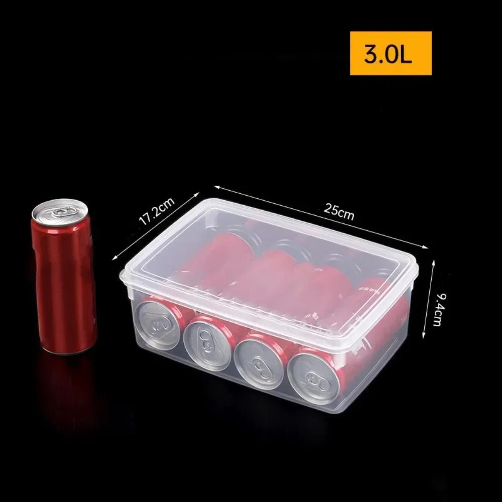 Resuable Transparent Storag Box Multifunctional Food Grade Kitchen Storage Box Rectangular Food Sealed Case Kitchen Organizer