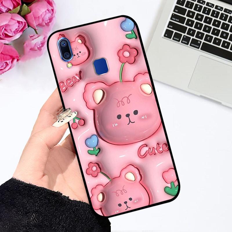 For Vivo V11 Case V11 Pro Shockproof TPU Soft Silicone Phone Cover For VIVO X21s Capa V11i Fundas Color Printing Fashion Cartoon