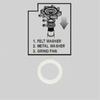 Pack of 5 Multifuntional Wool Felt Seals Suitable for Coffee Appliances Providing Excellent Noise and Vibration Control