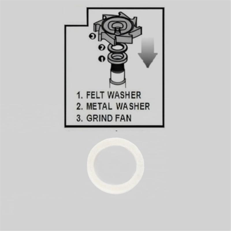 Pack of 5 Multifuntional Wool Felt Seals Suitable for Coffee Appliances Providing Excellent Noise and Vibration Control