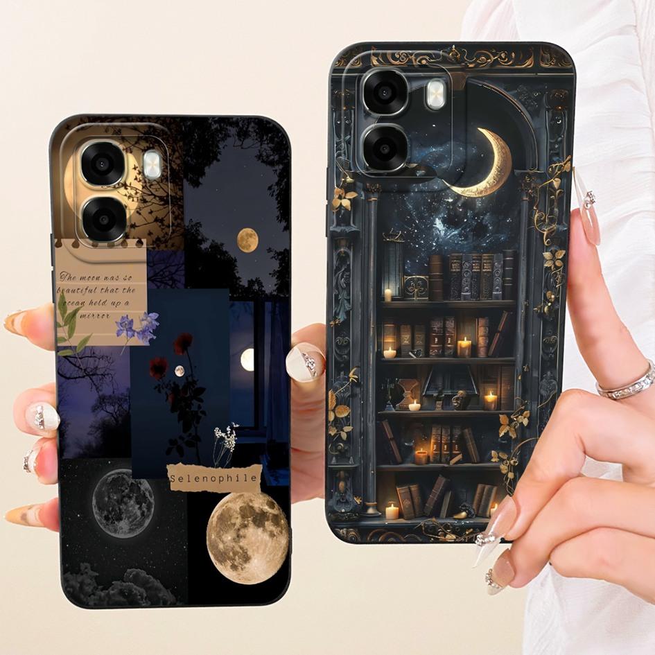 For OPPO A6t 2026 Case CPH2853 Cute Cartoon Rabbit Cat Shockproof Silicone Back Cover For OPPO A6x A6t Pro 4G A6c OPPOA6 5G Capa