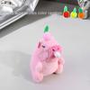 Fluffty Blowing Bubble Pendant Soft Stuffed Animals Toy Key Ring Capybara Plush Key Chain  Couple