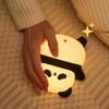 Cute Panda Night Light LED Silicone Night Light USB Charging Touch Timer Night Lamp Bedroom Decoration Children's Birthday Gift