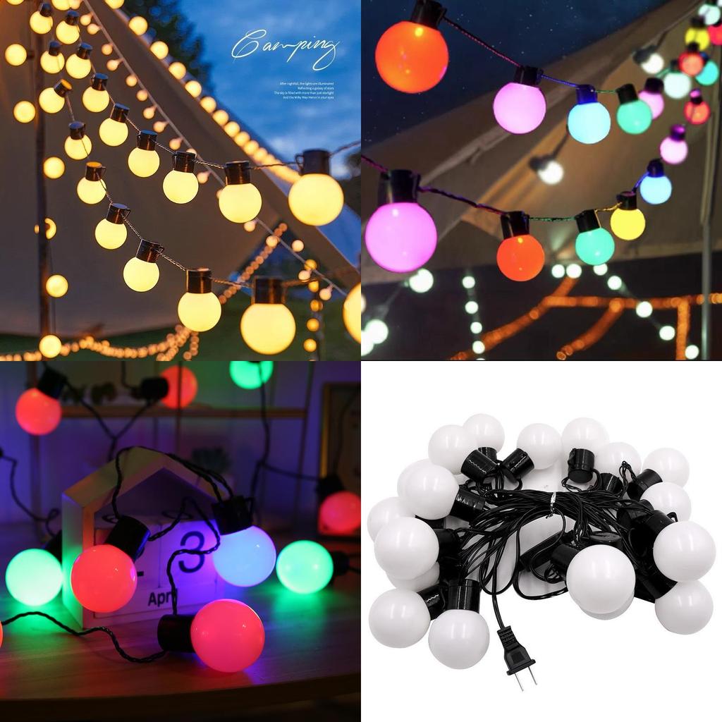 Solar Led String Lights 5m Waterproof Outdoor Decor For Camping And Parties