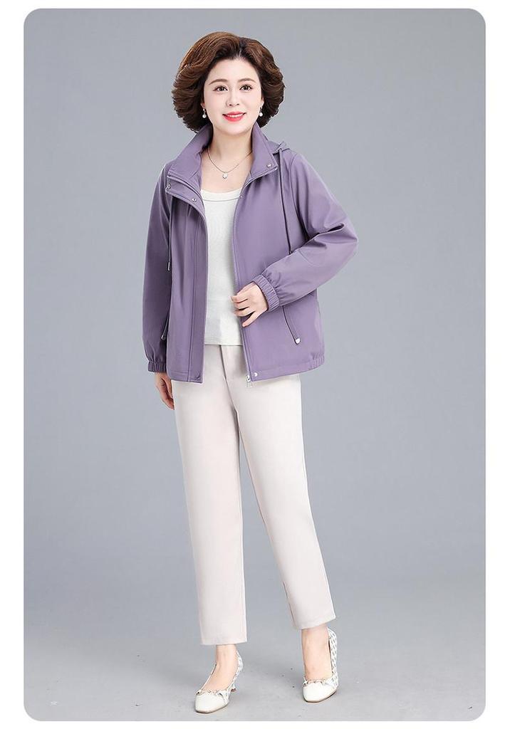 2026 Spring Windbreaker for Young & Mature Mothers - Elegant Women's Style for Mother's Day