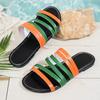 Fashion 2025 Summer Open Toe Women's Slippers Hot Sale Mixed Colors Narrow Band Flat with Sandals Fashion Plus Size Daily Beach Slippers