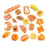 Good Quality Flat Back Miniature Bread Resin Cabochon Charms for Keychain Mobile