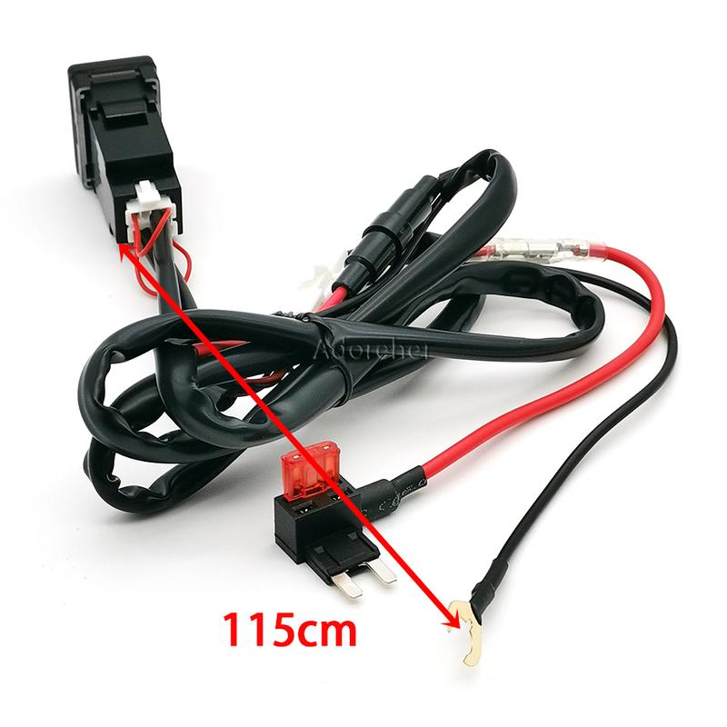 Orange LED Light For Suzuki Jimny - Car Accessories Phone Charger USB QC3.0 and Type C Port Charging Adapter