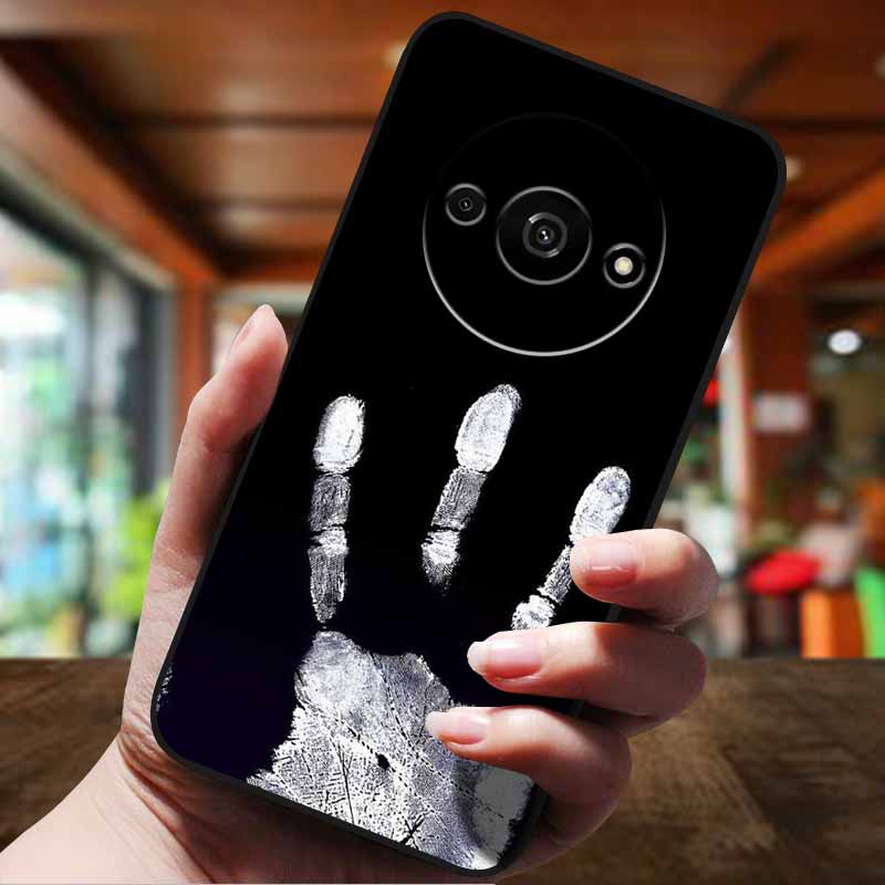 Für Xiaomi Redmi A3 Hülle Niedliche Cartoon Anti-Klopfen Silikon Weiche TPU Rückseite für Redmi A3 pro 4G Handyhülle A 3 RedmiA3 Funda